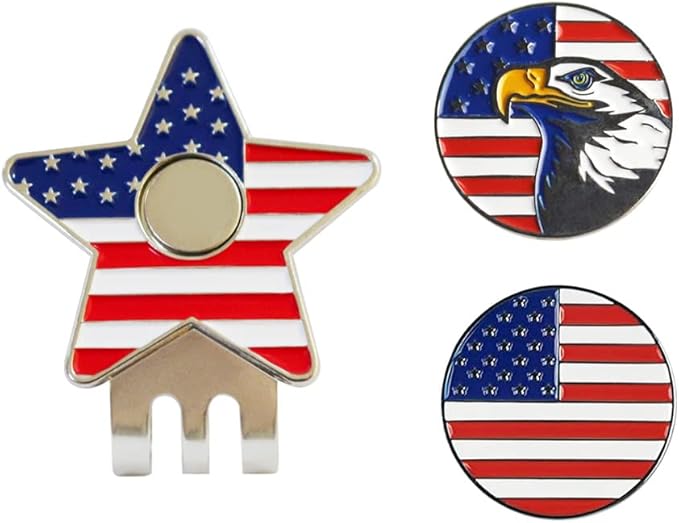 Flower Golf Ball Marker with Golf Hat Clip for Your Friend