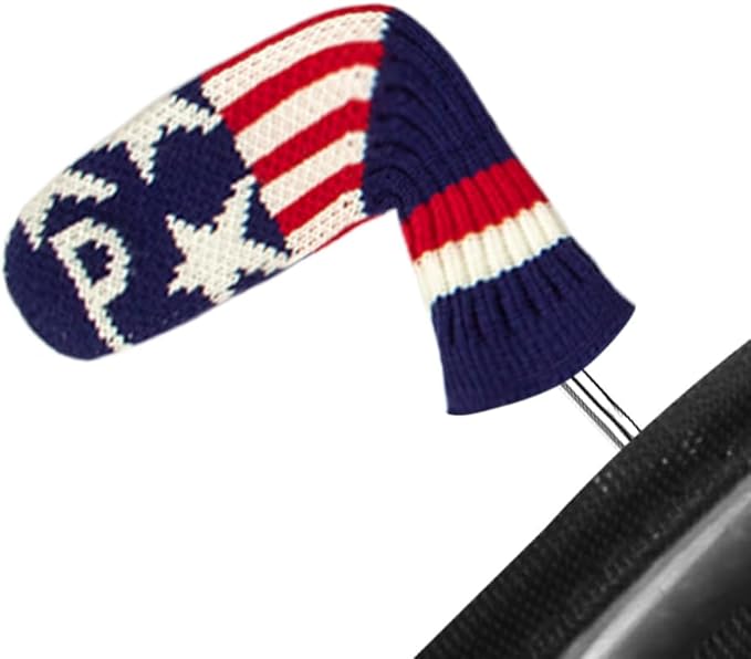 Scott Edward 10 Pcs Golf Club Head Covers for Irons Cuteness Basically Socks Shape Washable Durable Golf Club Head Protector Double Sided Knit Suitable for Most Brands
