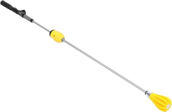 Drfeify Golf Swing Trainer, Golf Swing Practicing Stick with Adjustable Force Design, Golfer Correction Training Rod Tool Equipment