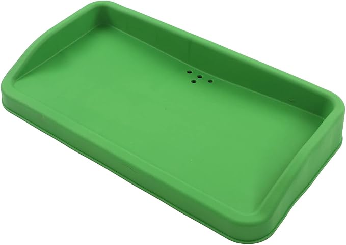 EVTSCAN Heavy Duty Rubber Golf Ball Tray, 4lb, Holds up to 100 Practice Balls, Compatible with All Hitting Mats, Range Ball Tray, Won’t Blow Away