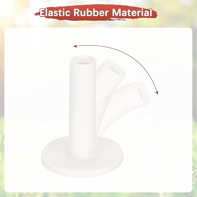 Rubber Golf Tees - Flexible Stable Ball Holder Use for Home & Outdoor & Indoor Tall Training Driving Range - [] Hitting Mats