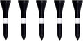Wooden Golf Tees 3-1/4", 2-3/4", 2-1/8", 1-1/2" Available, 100 Count (Natural Color, White, Black, Blue, Red, Green, Yellow, Pink, Orange)