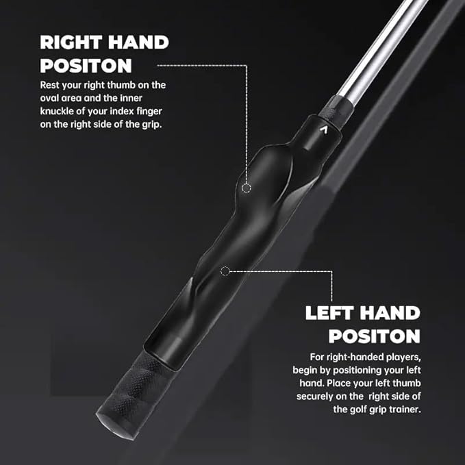 2Pack Golf Grip Trainer,Golf Training Aid Grip Trainer Club,Training Grip Right Hand, to Help Train Correct Hand Position