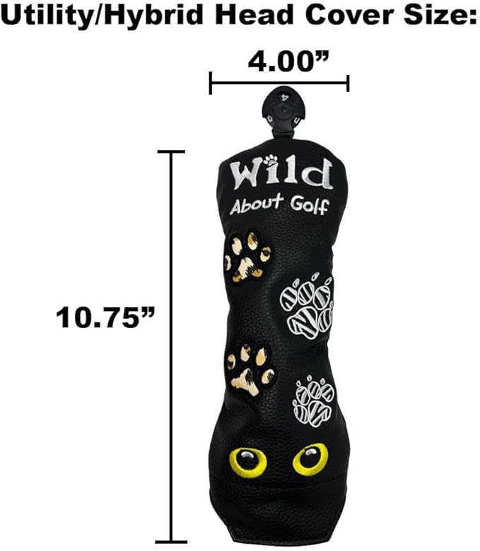 Giggle Golf Utility/Hybrid Head Cover, Colorful Club Covers for Men & Women