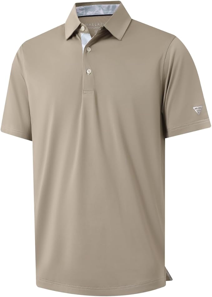Mens Polo Shirts Short and Long Sleeve Casual Solid Stylish Dry Fit Performance Designed Collared Golf Polo Shirts for Men