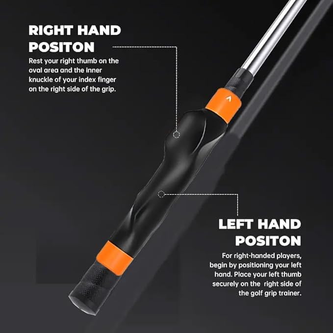 2Pack Golf Grip Trainer,Golf Training Aid Grip Trainer Club,Training Grip Right Hand, to Help Train Correct Hand Position