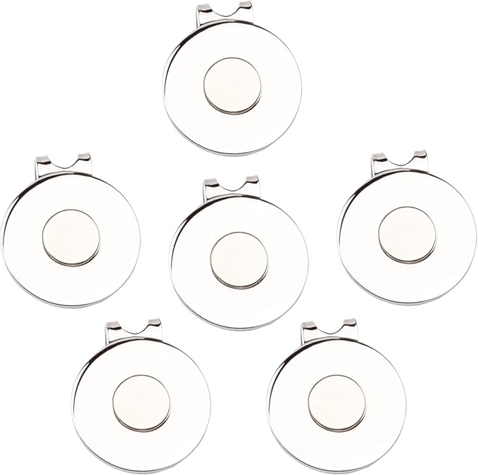 Magnetic Golf Hat Clips Ball Marker Holder for Golf Gloves Hats Bags Caps Visor Belt
