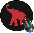 Red Elephant Mouse Pad, Mouse Pads for Desk, Stitched Edge Mousepad with Non-Slip Rubber Base, Gaming Mouse Mat for Computer Laptop Home Office