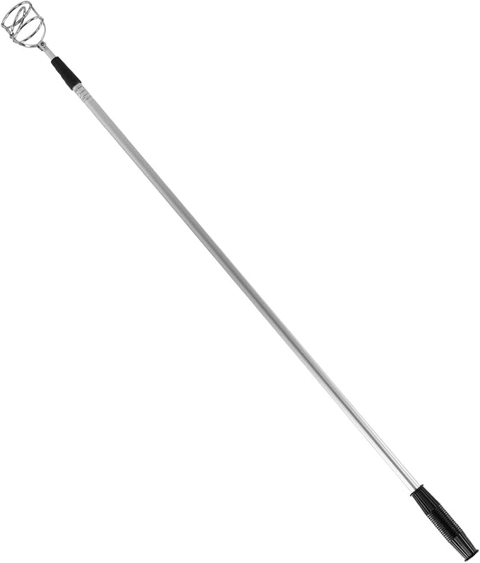 3 Section Telescopic Golfball Scooper Aluminium Alloy Ball Pick Up Stadium Supplies