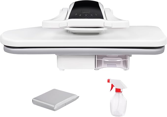 Intelligent Steam Press, 1600W Professional Iron Press Machine, Large Capacity Ironing Pressing Equipment with 5 Fabric Settings&Touch Screen, 35.8" Large Ironing Area for Home/Clothing Shop