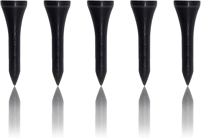 Wooden Golf Tees 3-1/4", 2-3/4", 1-1/2" Available,100 Count (Natural Color, White, Black, Blue, Red, Pink)