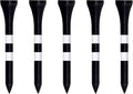 Wooden Golf Tees 3-1/4", 2-3/4", 2-1/8", 1-1/2" Available, 100 Count (Natural Color, White, Black, Blue, Red, Green, Yellow, Pink, Orange)