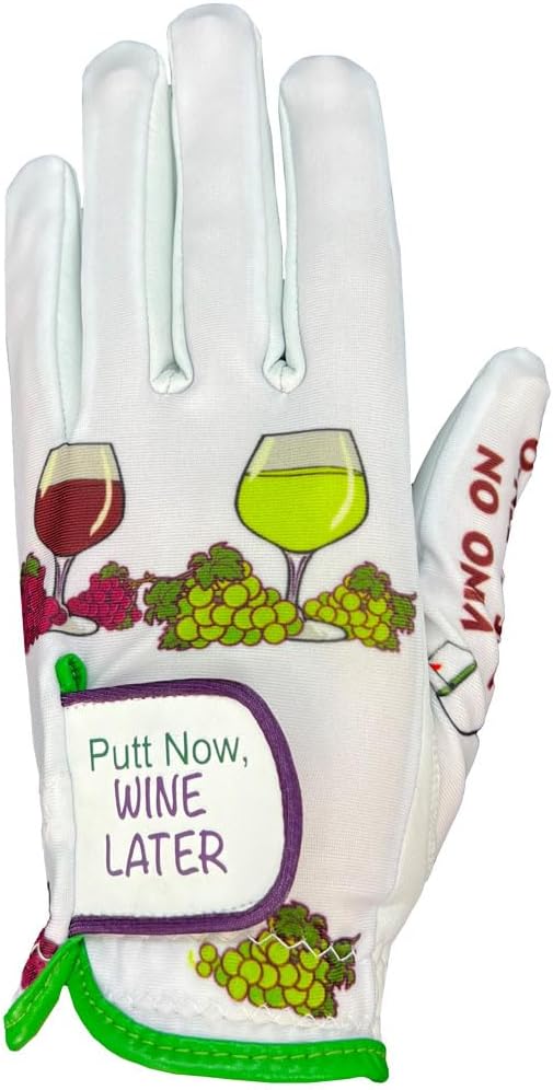 Giggle Golf Women's Golf Glove - Adjustable Strap, Left Hand Gloves for Women