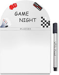 Personalized Family Game Night Scoreboard – Custom Dry Erase Score Tracker Board with Marker, Reusable Acrylic Game Scoreboard (5”X7“)
