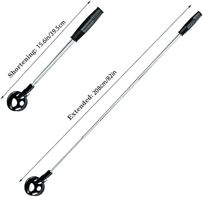 Golf Ball Retriever with 2 Golf Balls Grabbers,6.9ft Stainless Extendable Golf Ball Retrievers for Water,Golf Accessories for Men