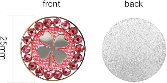 Myartte Golf Ball Markers Crystal Ball Markers Pack of 3
