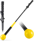 Tangkula Golf Swing Trainer, 47"/40"/31.5" Warm-Up Golf Practice Training Aid with Weighted Head for Grip, Rhythm, Flexibility, Balance, Tempo & Strength, Indoor Outdoor Golf Swing Corrector
