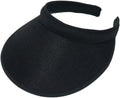 Cloth Covered Slip-On Visor for Women, Adjustable Cap Sports Sun Visors for Men