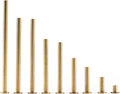 Golf 0.335'' Brass Tip Plug Weights for Graphite Shaft 1/2/3/4/5/6/7/8/9/10g Options 10pcs/Package