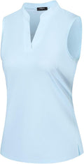 Womens Sleeveless Golf Polo Shirts Lightweight Tennis Sport Tops
