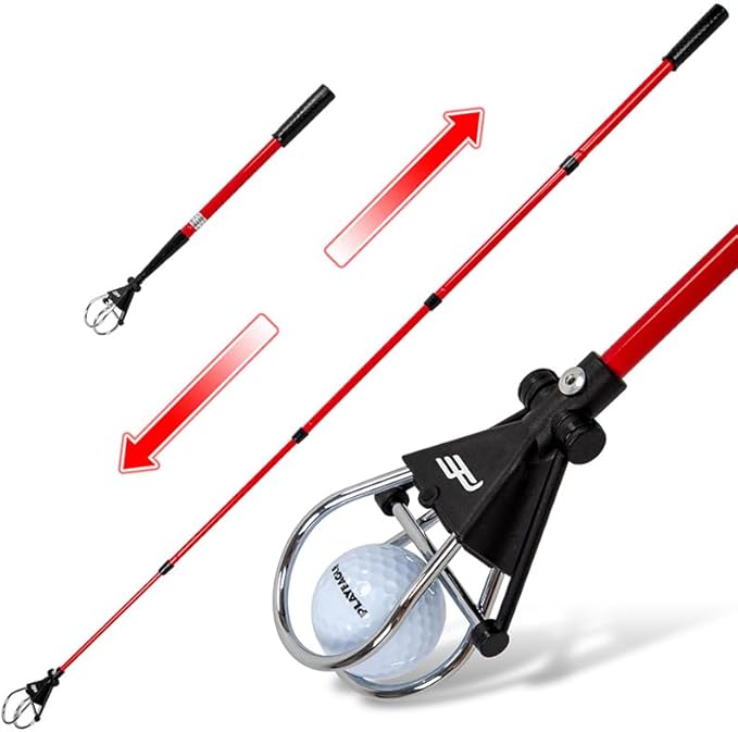Dr.Acces Golf Ball Retriever - Premium Telescopic Stainless Steel Stick for Easy Golf Ball Pickup