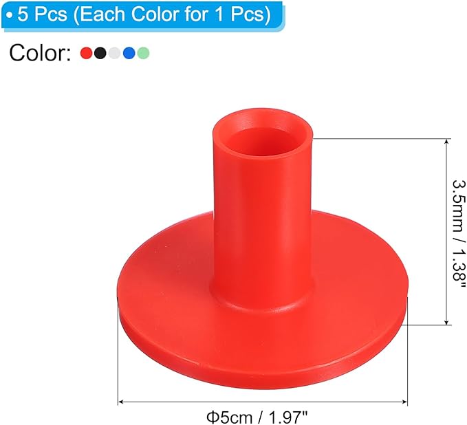 PATIKIL Rubber Golf Tees, Tall Practice Training Driving Range Tee Stable Ball Holder