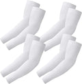 4 Pairs Arm Sleeves to Cover Arms for Men & Women,UV Sun Protection,Cooling Sports Compression,Tattoo Cover Up Sleeve