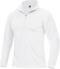 Boladeci Men's Quarter Zip Pullover Premium Fleece Lined Long Sleeve Golf Shirts Warm Hiking Shirts Lightweight Sweatshirts