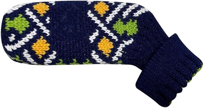 Scott Edward 1/7/10 Pcs Knitted Golf Club Head Covers for Irons Wedge Cuteness and Basically Socks Shape Washable Golf Club Head Protector on Pattern Style Double Sided Customized
