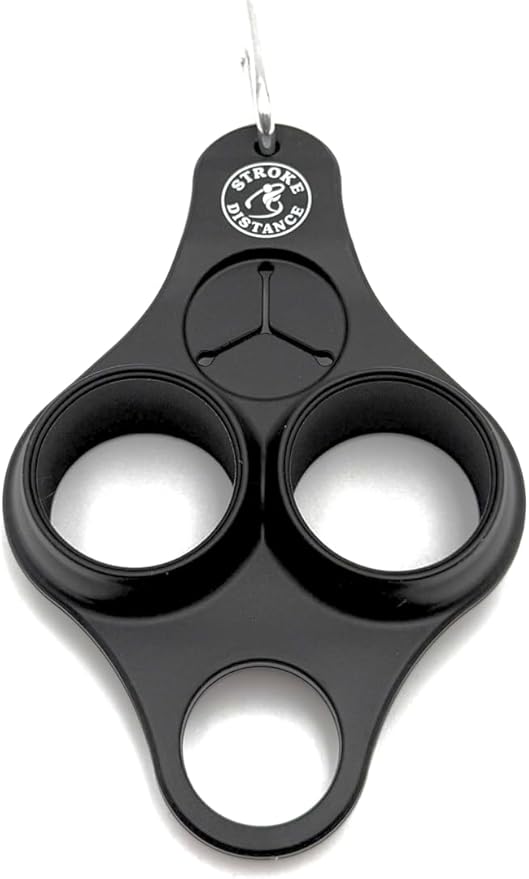 Stroke & Distance Silicone Golf Ball Holder – Golf Ball Caddy, Clip‑On Golf Bag Accessory for Balls, Tees, Keys & Towels, Durable Multi‑Use Organizer