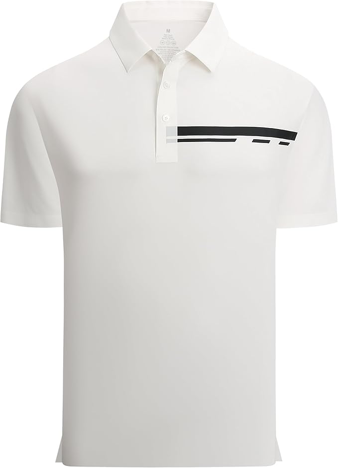 Alex Vando Mens Golf Shirt Moisture Wicking Performance & Polished Style Polo Shirts for Men