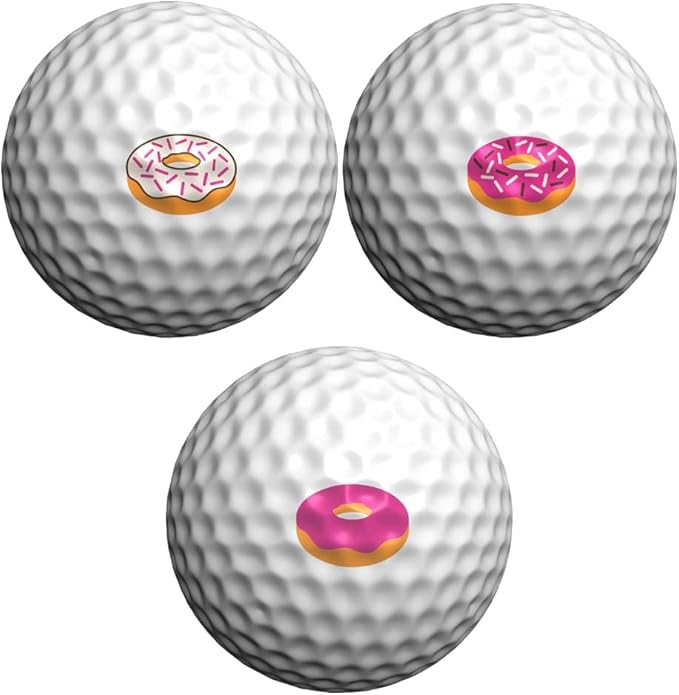 Golfdotz - USGA Rule Conforming Golf Ball Markers, Golf Ball Stickers for Marking Balls, No More Smearing from Stamps, Gifts for Golfers, Dads, and Retirees, (Emoji Collection; 24-32 Count)