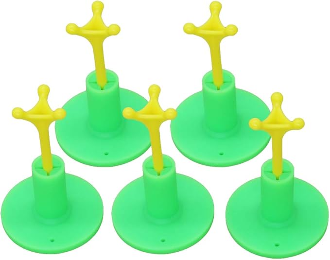 Golf Rubber Tee Holder Set for Golf Driving Range Tee Practice Tool Pack of 5
