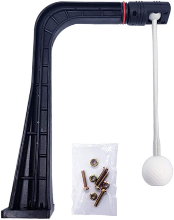 WINNER SPIRIT Real Swing 300 Golf Swing & Hitting Trainer, True Impact, Checking Path After Swing Practice Mat Groover Training Aid, Height Adjustable