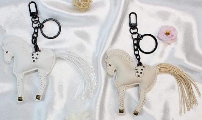 Horse Keychain, Hanging Charm Accessory for Purse, Bag and Backpacks Pony Key Chain for Women
