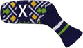 Scott Edward 1/7/10 Pcs Knitted Golf Club Head Covers for Irons Wedge Cuteness and Basically Socks Shape Washable Golf Club Head Protector on Pattern Style Double Sided Customized