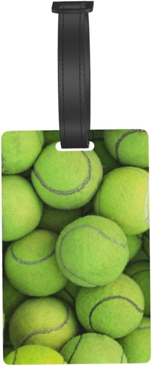 Tennis Ball Luggage Tag Suitcase Identify Labels Personalized Travel Bag Tag 2.5X4.1Inch