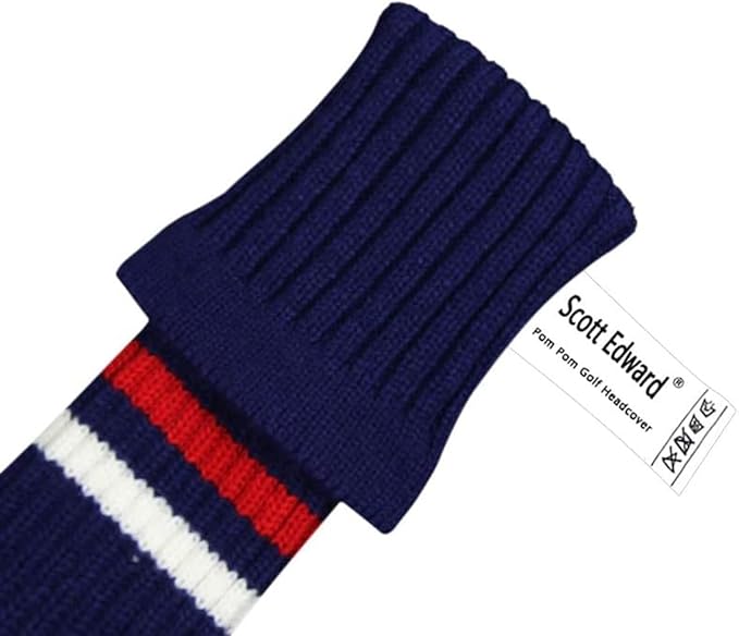 Scott Edward Knit Golf Head Covers for Woods Set of 3 Fits Well Driver(460cc) Fairway Wood and Hybrid(UT) The Perfect Change for Golf Bag