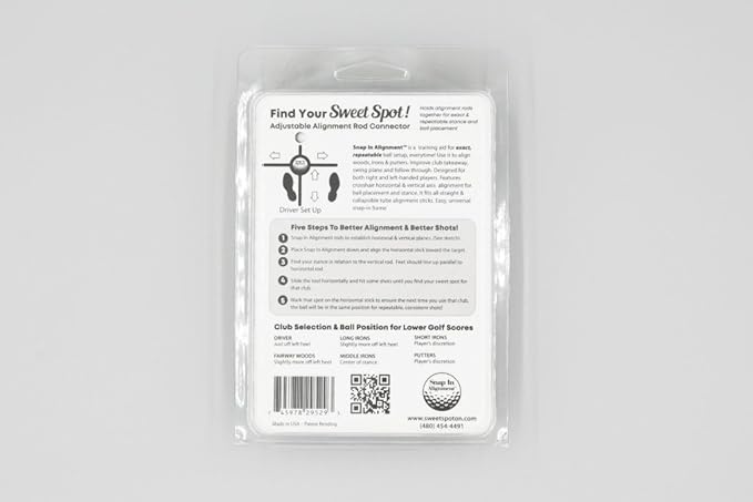 Alignment Stick Connector (Without Golf Sticks) - Golf Pratice Mat, Teaching T-Square