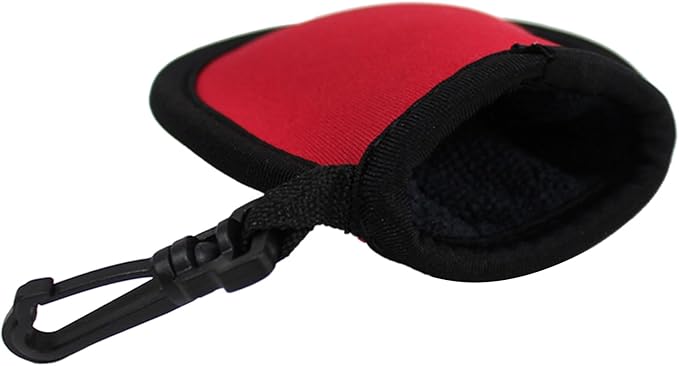 Golf Ball Cleaner Pouch with Carabiner,Golf Accesorries Washer Pocket Waterproof Bag Fit for Golf Carts Belt Golf Bag