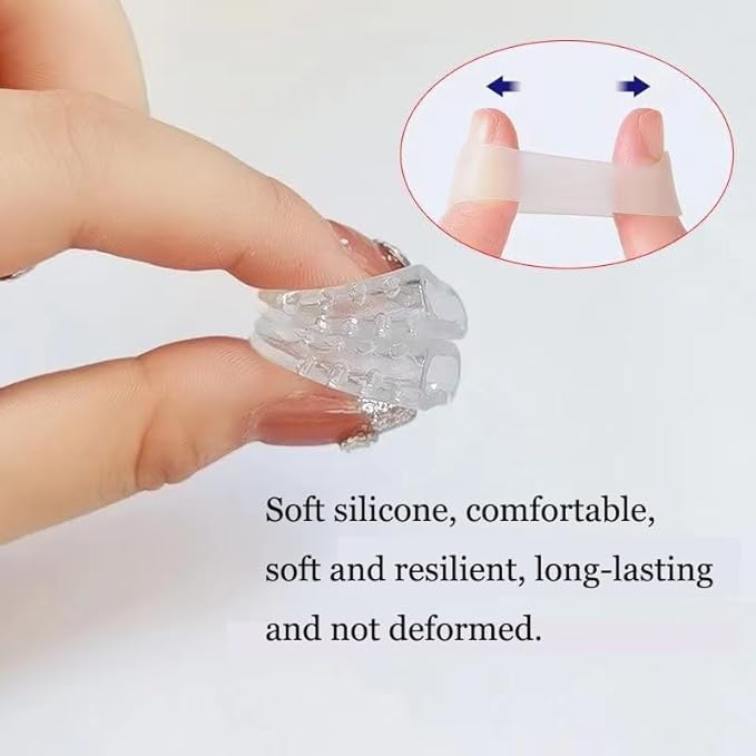 50PCS Silicone Toe Protectors - Silicone Toe Separators for Men Women - Gel Toe Covers Breathable Soft Toe Caps Guards