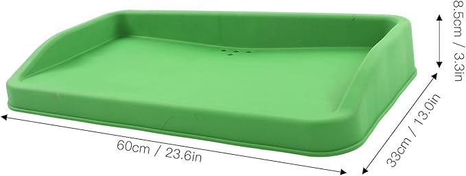 EVTSCAN Heavy Duty Rubber Golf Ball Tray, 4lb, Holds up to 100 Practice Balls, Compatible with All Hitting Mats, Range Ball Tray, Won’t Blow Away