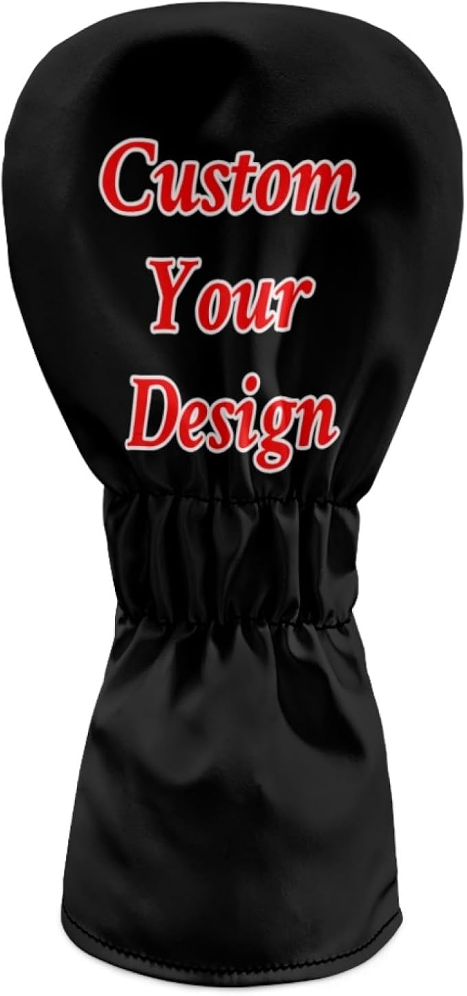 Golf Club Head Covers for Club Protective, Waterproof PU Leather Driver Fairway Wood Hybrid Head Cover
