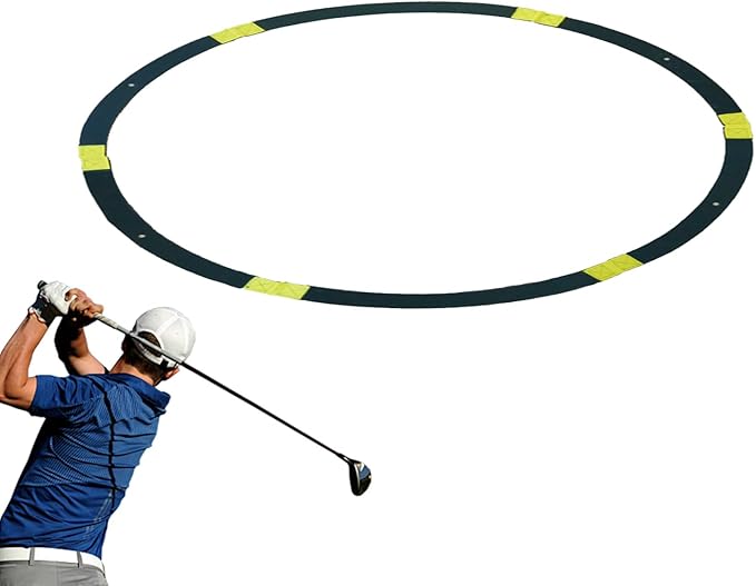 Precision Rings – Golf Chipping Circles, Putting Target Trainer | Flexible Visual Indicator Rings for Green Shot Control and Accuracy Practice, Lightweight Setup for Indoor Lawn Or Backyard Golf T
