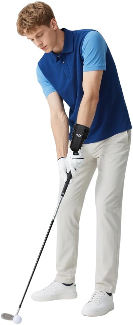 Scott Edward Golf Wrist Brace Swing Training Correct Aid Equipment Wrist Connect-Easy Correct Training Swing Gesture Alignment Practice Tool for Golf Beginners