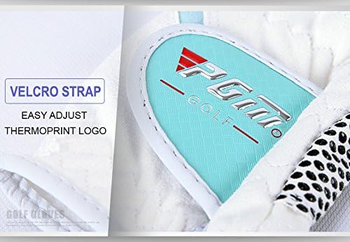 PGM Women's Golf Glove One Pair (4 Color Options), Improved Grip System, Cool and Comfortable