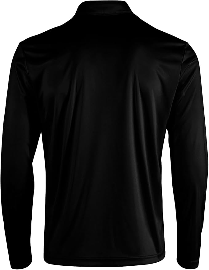 Men's Long Sleeve Golf Shirt Quick Dry 3 Button Work Fishing Outdoor Casual Collar Shirt