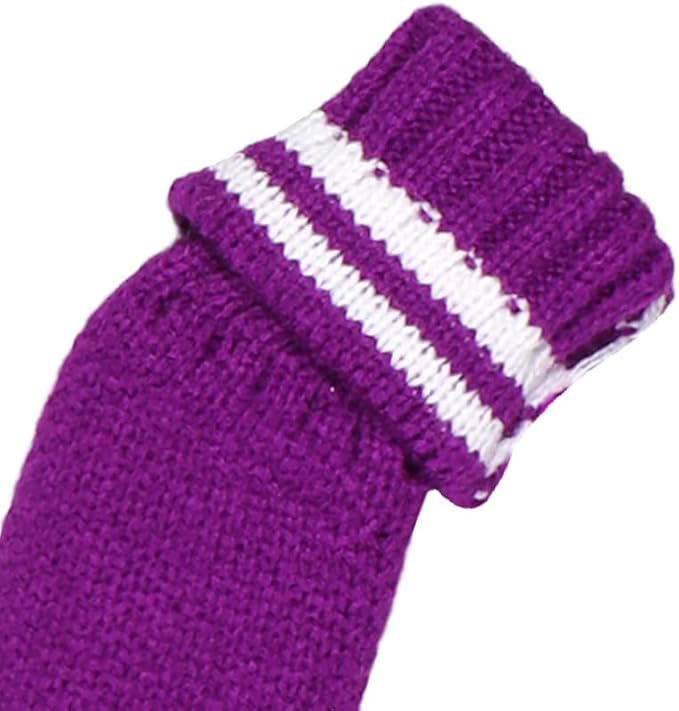 Scott Edward 1/7/10 Pcs Knitted Golf Club Head Covers for Irons Wedge Cuteness and Basically Socks Shape Washable Golf Club Head Protector on Classic Stripes Style，Double Sided Customization
