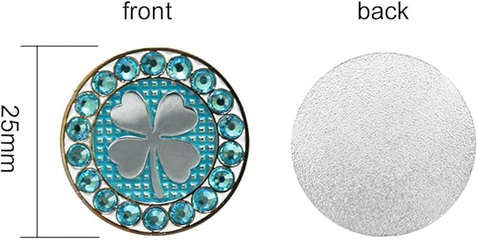 Myartte Golf Ball Markers Crystal Ball Markers Pack of 3