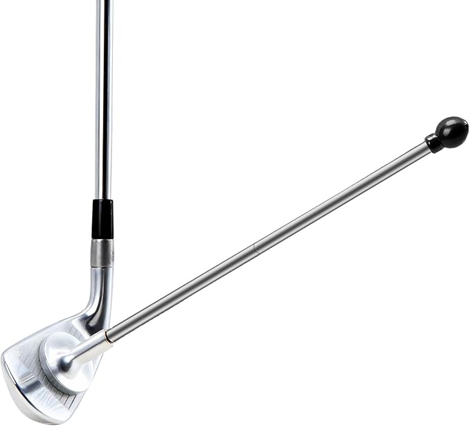 THE GOLFER STORE Golf Alignment Rods, Golf Club Alignment Stick Corrector Magnetic Golf Swing Trainer Aid Help Visualize and Align Your Golf Shot Length Adjustments